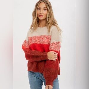Chunky Gradient Color Sweater